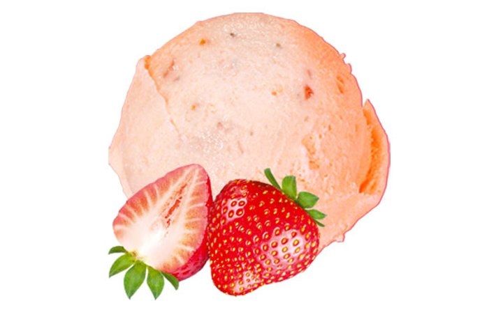 Мороженое "Клубника" в шариках